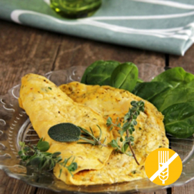 Tortilla Hiperproteica Hierbas Provenzales  - Omelette Herbes de Provence SIN GLUTEN
