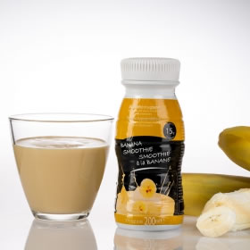 Garrafa smoothie proteica 200ml UHT de banana - Smoothie UHT 200 ml banane