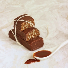 Barrita Chocolate Caramelo Amendoim 44g - Barre chocolat caramel cacahuètes 