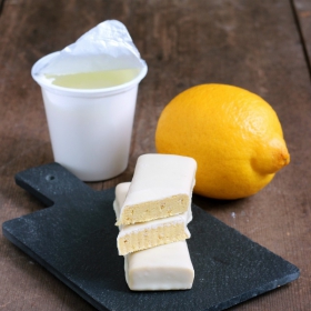SEM GLÚTEN Substituto de refeição barrita limão e chocolate branco