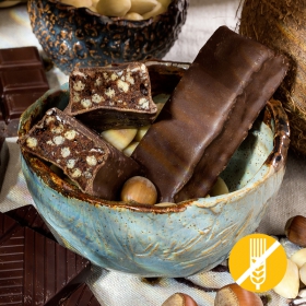 SEM GLÚTEN Barrita proteinada crocante chocolate avelã - Chocolate Hazelnut