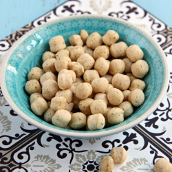 Bolinhas de soja proteinadas creme de cebola - Boules soufflées crème oignon