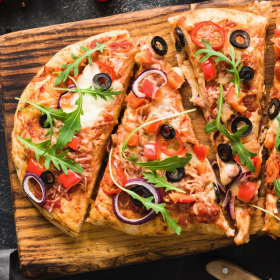 Massa para pizza hiperproteinada formato XL