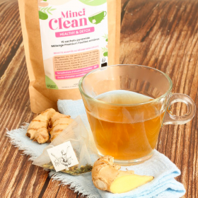 MinciClean Infusão Detox Gengibre e Erva-príncipe 15 saquetas