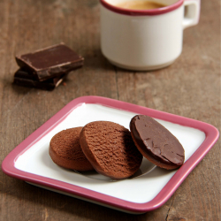 Mini biscoitos proteinados shortbreads duplo chococolate
