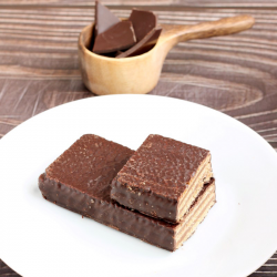 Wafer proteico vegan de chocolate