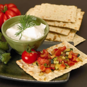 Bolachas de água e sal com ervas finas - Crackers fines herbes
