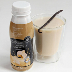 Garrafa bebida proteica UHT 250ml de baunilha SG- Bouteille UHT 250 ml vanille