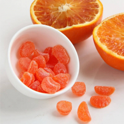 Doces tipo gomas proteinadas de laranja SG- Bonbons gummy orange