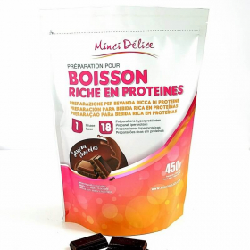 Bebida rica em proteínas chocolate Maxi saqueta de 450g 18 doses