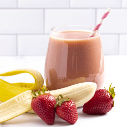 Bebida Hiperproteica Vegetal de Morango e Banana SG