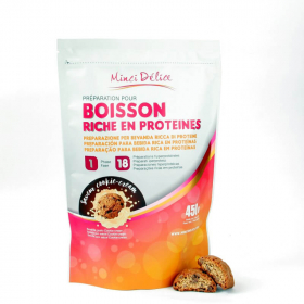 Bebida rica em proteínas cookie-cream Maxi saqueta de 450g 18 doses