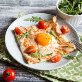 Crepe hiperproteico com trigo sarraceno SG