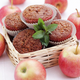 Muffin rico em proteínas minuto maçã canela - Cake pomme cannelle