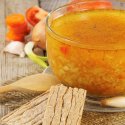 Sopa Minestrone rica em proteínas - Soupe Minestrone Hyperprotéinée