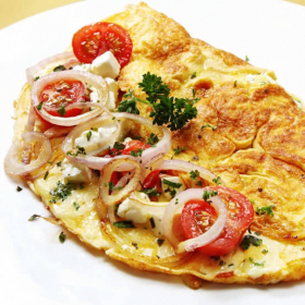 Omelete mediterrânea rica em proteínas SG