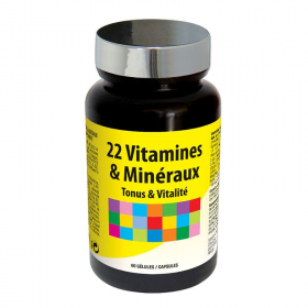 22 Vitaminas e Minerais 60 cápsulas Complemento alimentar